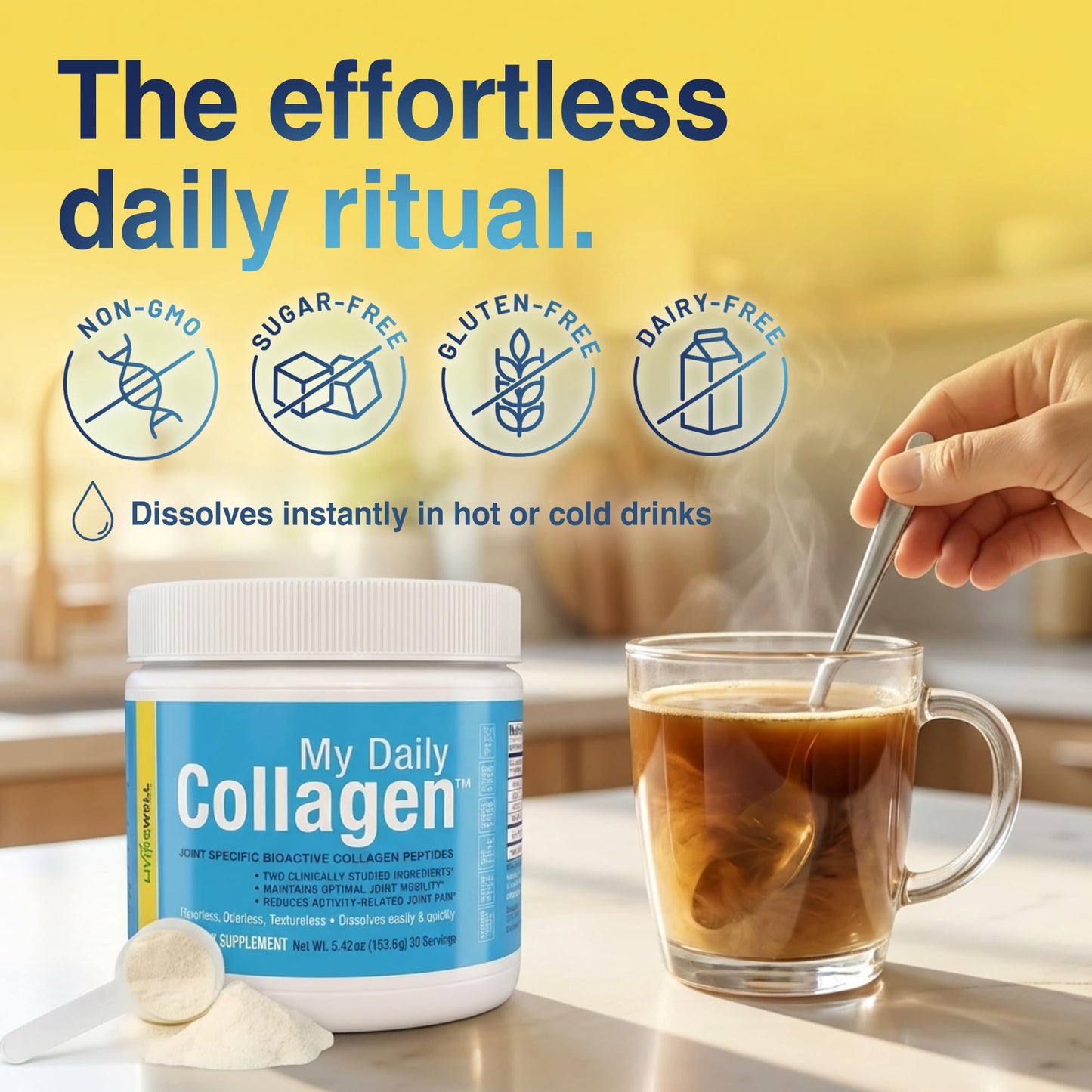 My Daily Collagen Premium Collagen Peptides Type 1 & 3 Collagen Powder, 5.42 Ounce