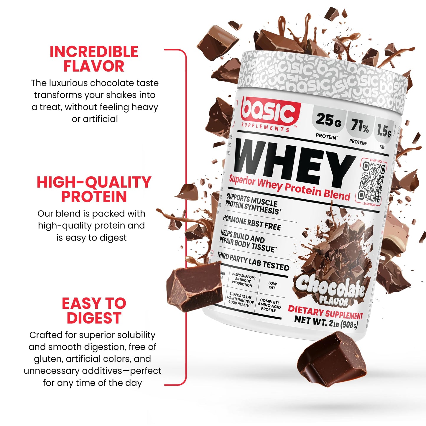 BASIC SUPPLEMENTS Whey Protein Powder 32