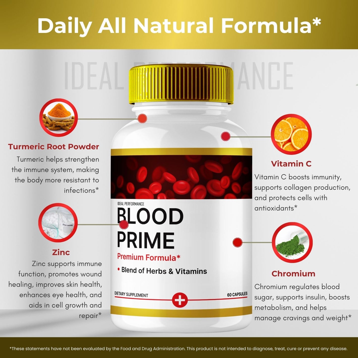 IDEAL PERFORMANCE Blood Prime Capsules, 60 Count