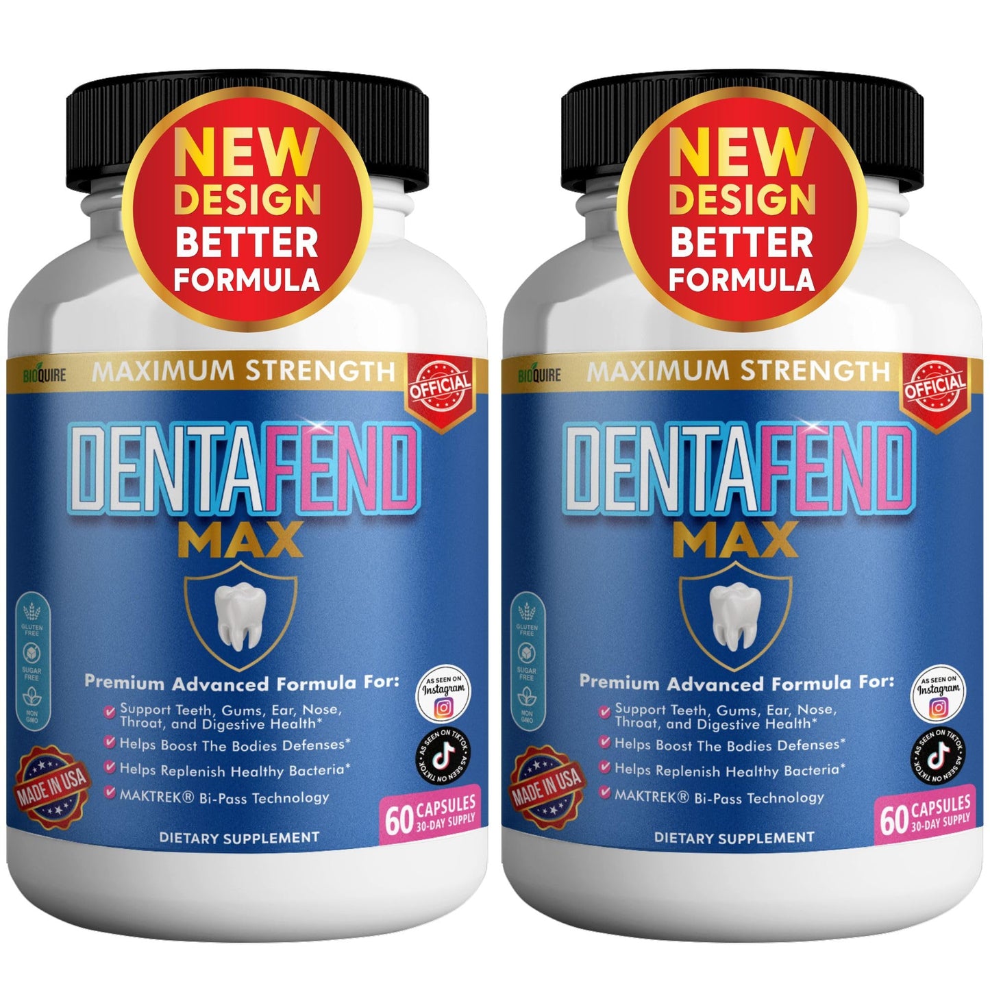 BIOQUIRE Dentafend Max Probiotic Supplement 60 Capsules