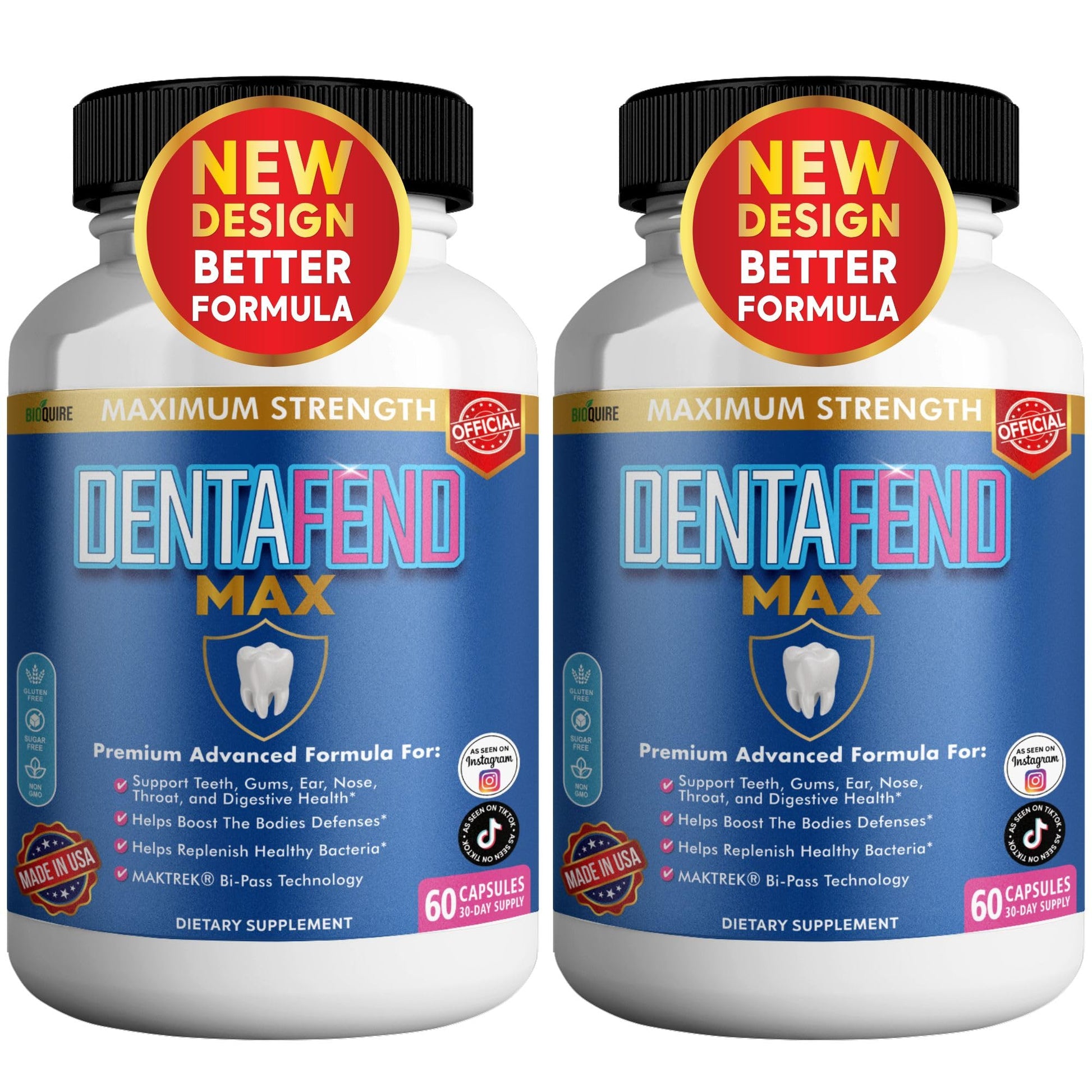 BIOQUIRE Dentafend Max Probiotic Supplement 60 Capsules