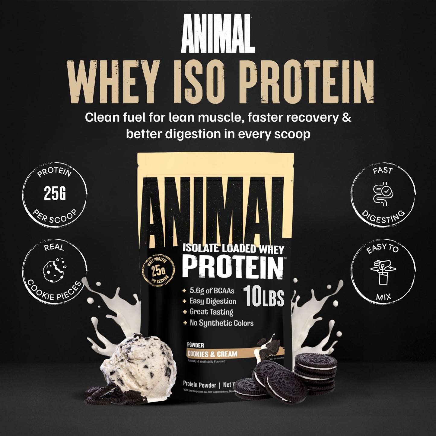 Animal Whey Isolate Protein Powder 160