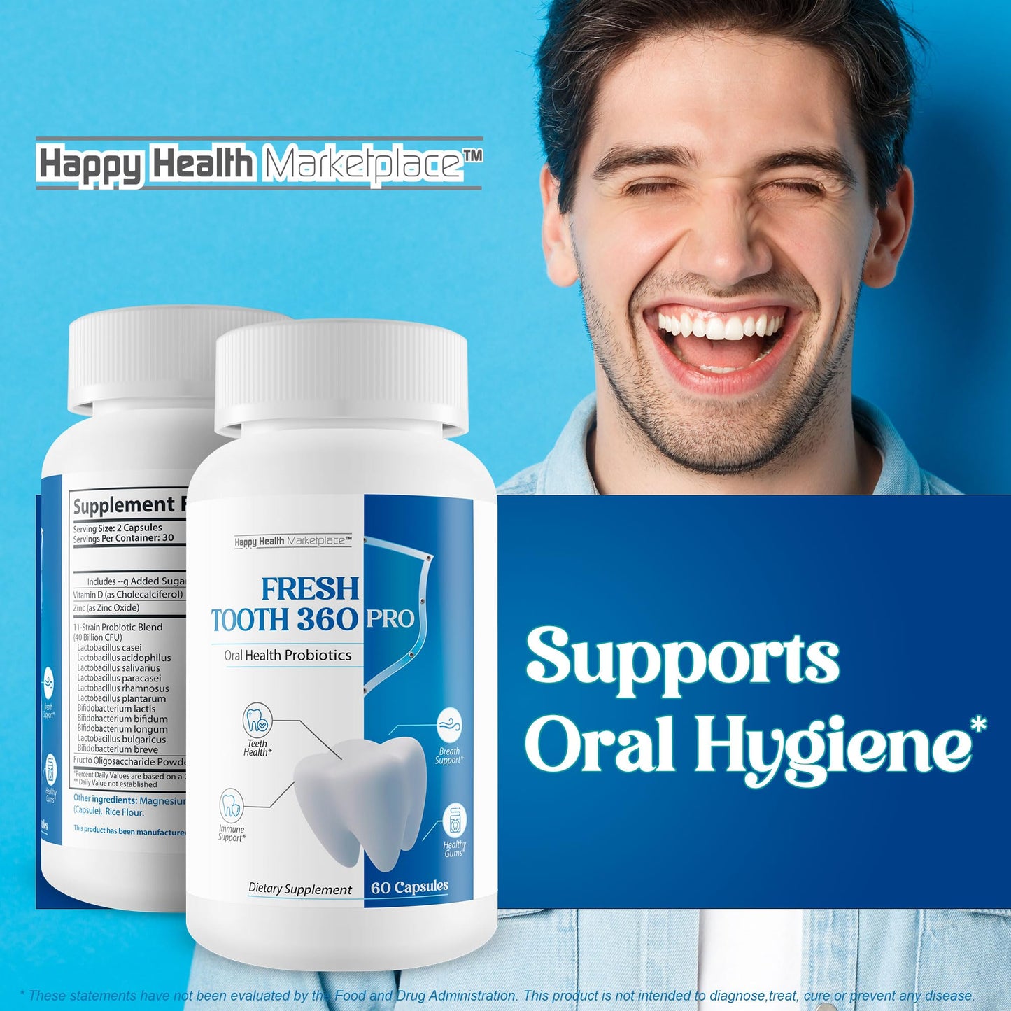 Happy Health Marketplace Fresh Tooth 360 Pro Capsule 60 Count