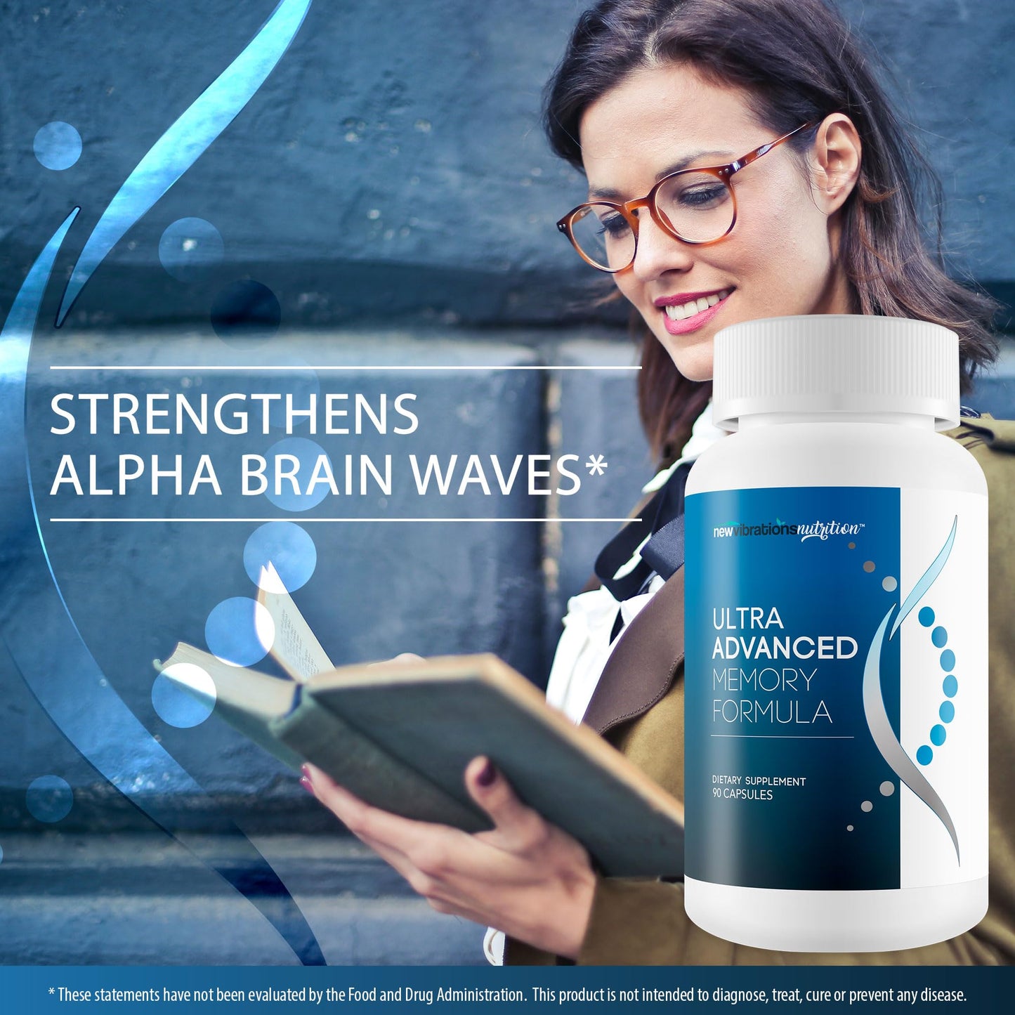 New Vibrations Nutrition Ultra Advanced Memory Formula Capsules 90 Count