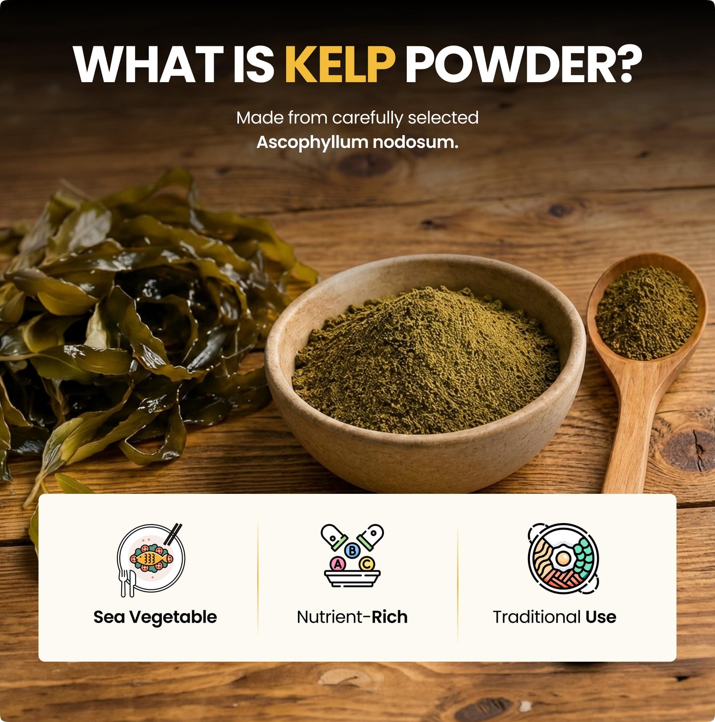 Herb To Body Organic Kelp Ascophyllum Nodosum Powder 4 oz