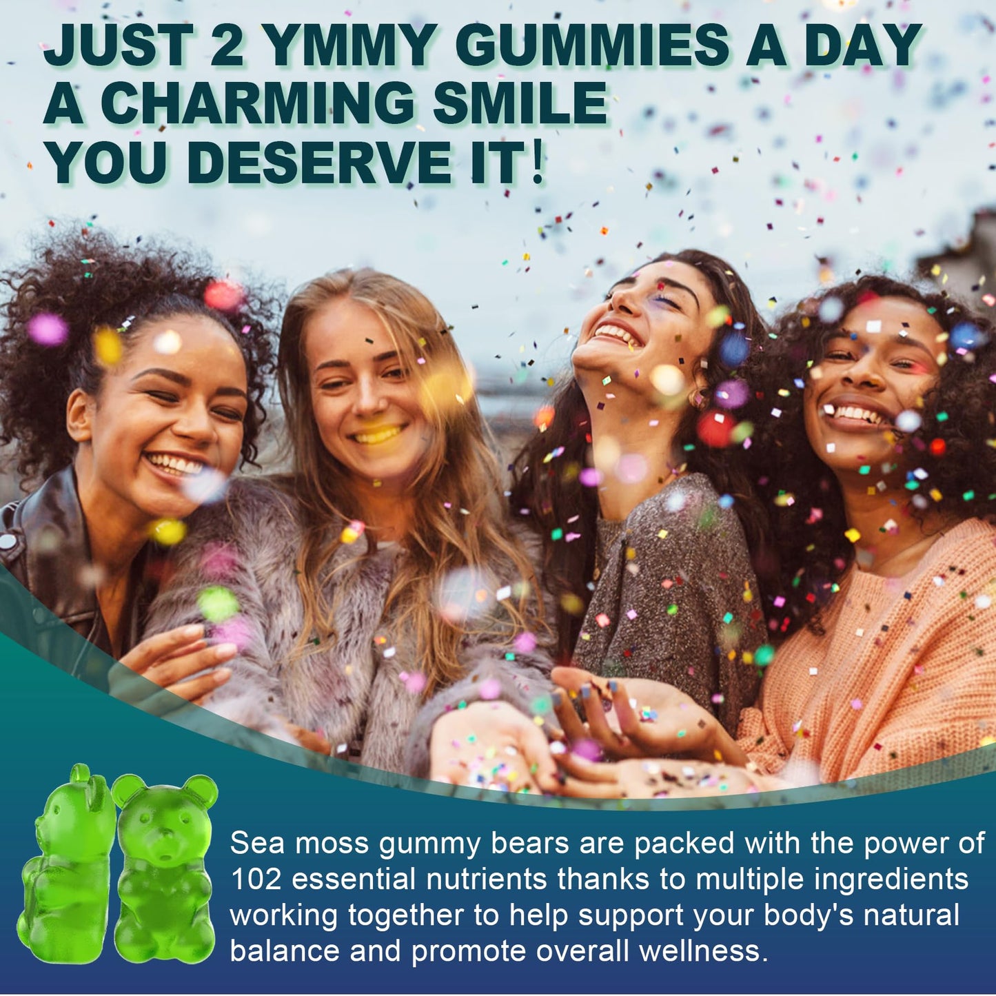 EnvyCure Sea Moss Gummies 120 Count
