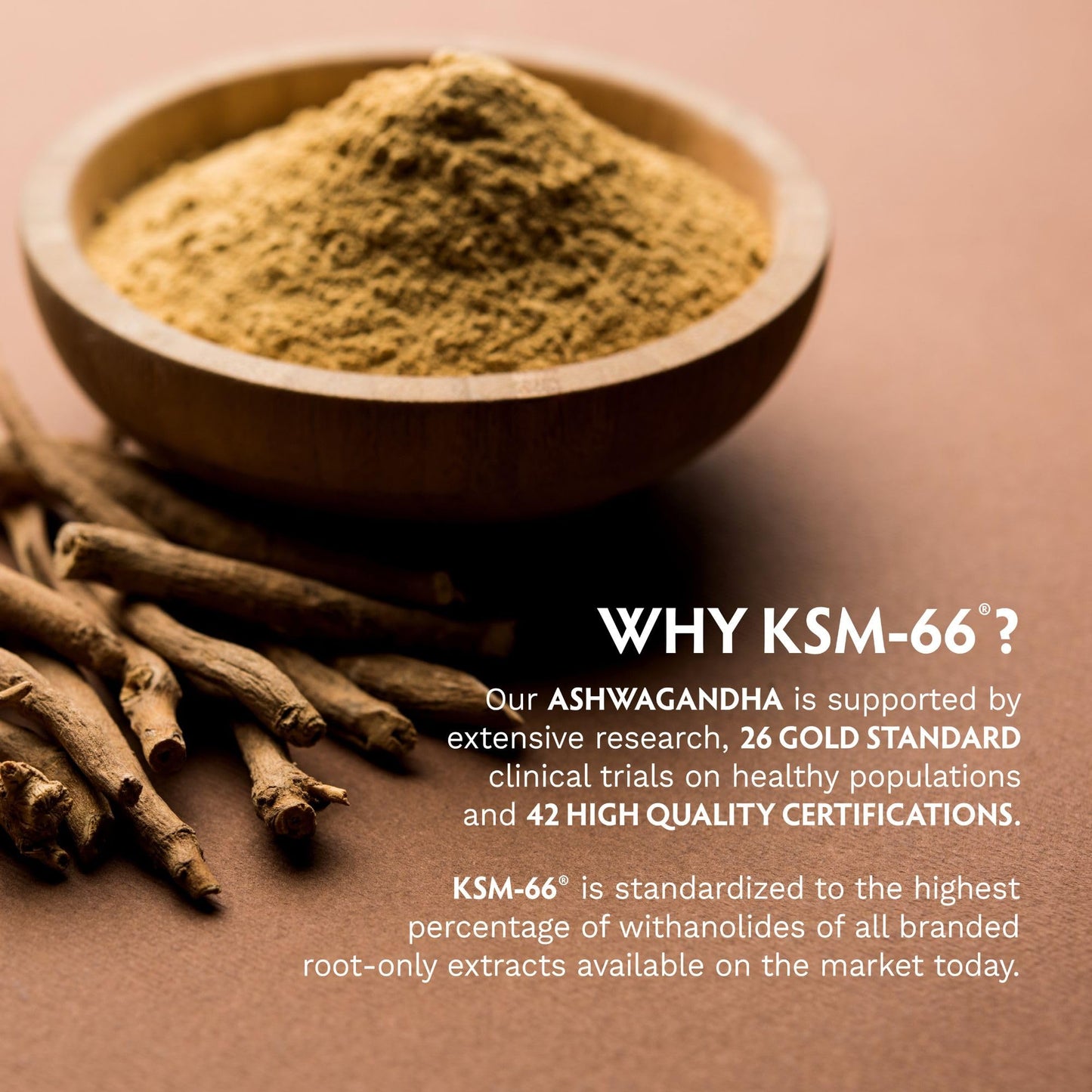 TRIBE ORGANICS KSM-66 Ashwagandha Root Extract Powder 3.53 Ounce