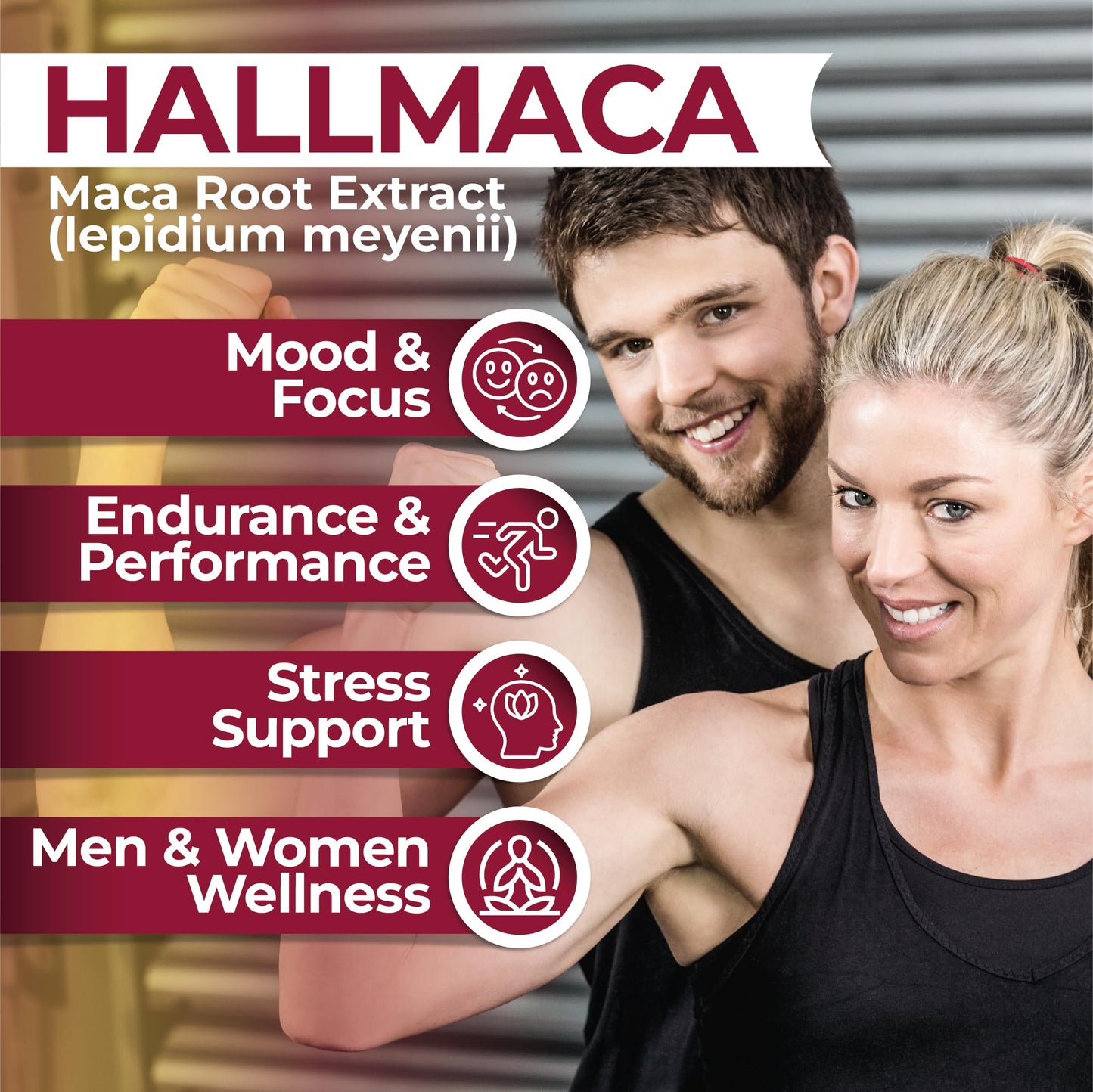 Hallusa Natural Maca Capsule 60 Count