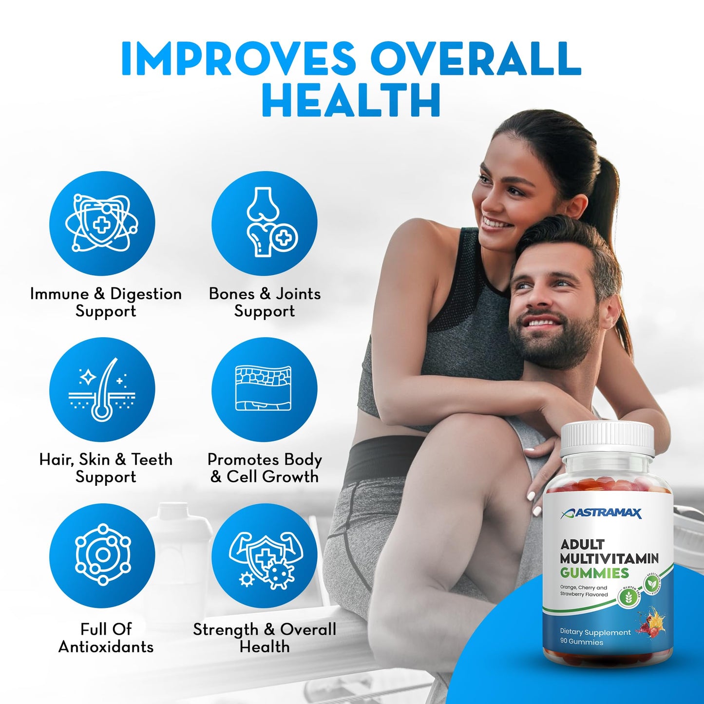 Astramax Adult Multivitamin Gummies 90 Count