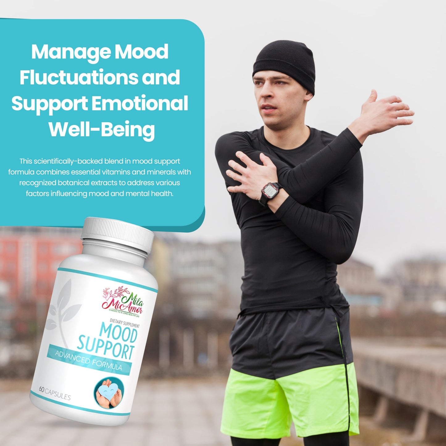 Mila Miamor Mood Support Supplement, 60 Capsules