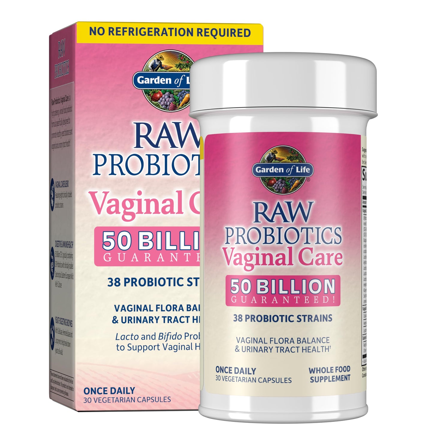 Garden of Life Raw Probiotics Vaginal Care Capsules 30 Count
