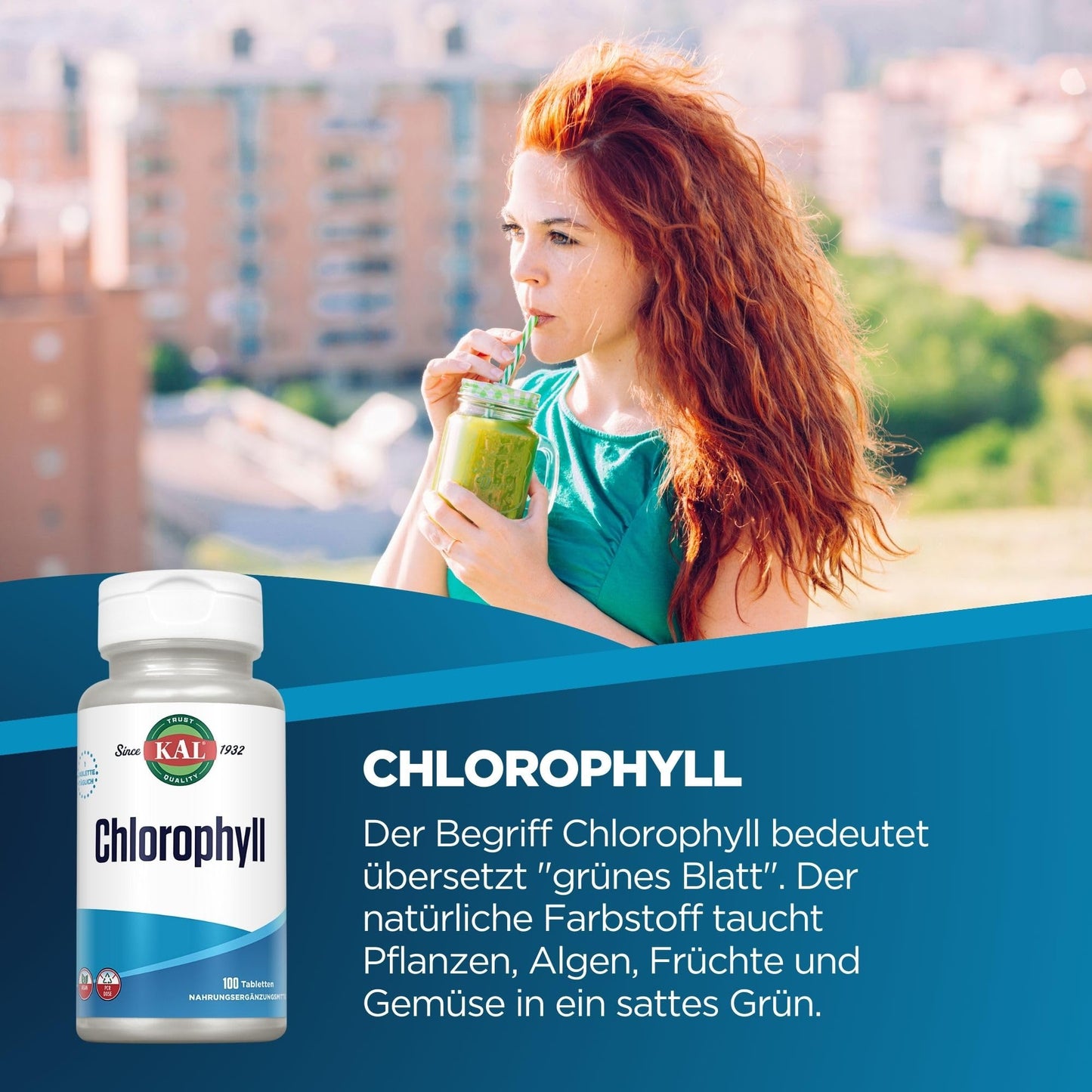 KAL Chlorophyll Tablets 20 mg, 100 Count