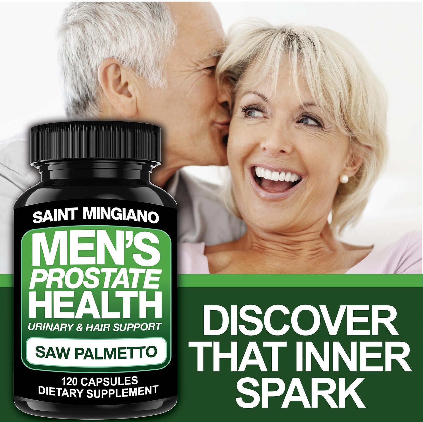 Saint Mingiano Men's Prostate Health Supplement 120 Capsules