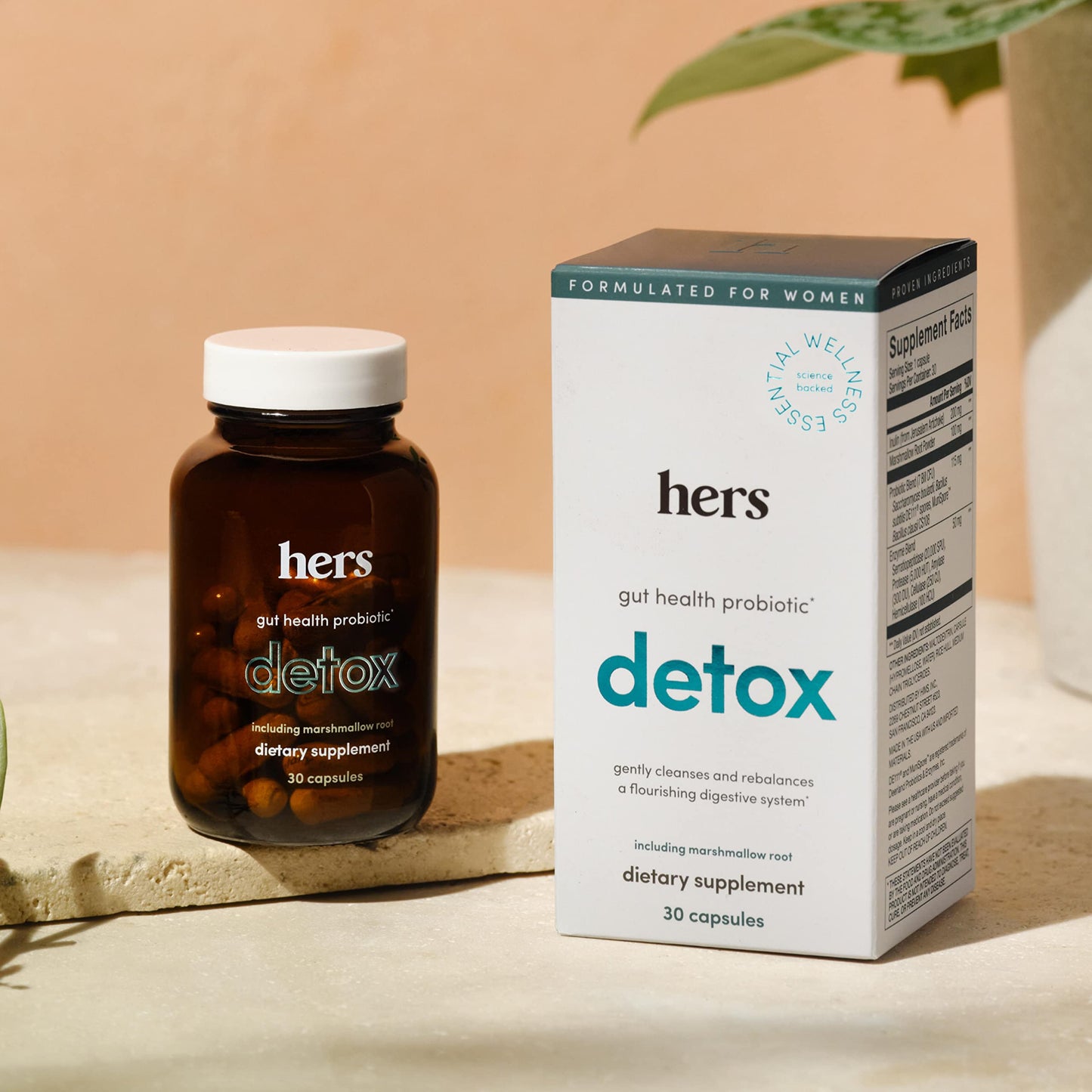 HIMS & HERS Hers Detox Supplement 30 Capsules
