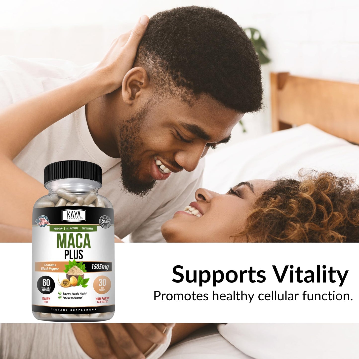 Kaya Naturals MACA Plus Capsules 60 Count