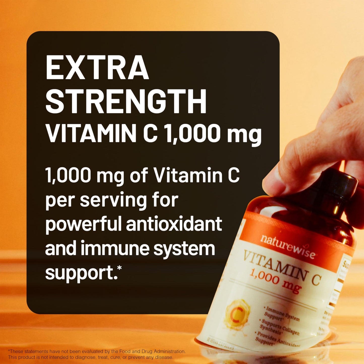 NatureWise Vitamin C 1000mg Capsules, Extra Strength Vegan, 360 Capsules
