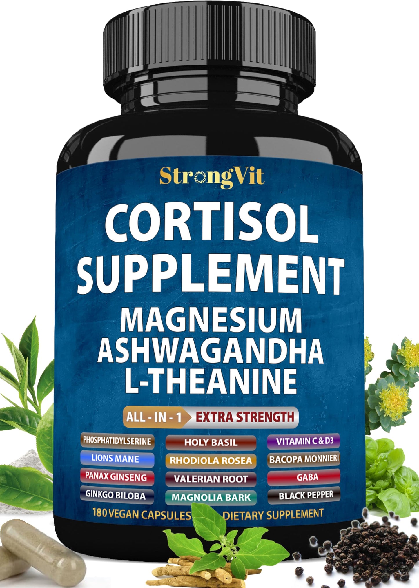StrongVit Cortisol Supplements Capsules 180