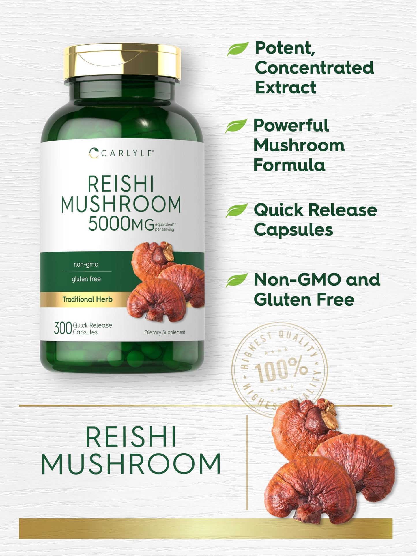 Carlyle Reishi Mushroom Capsule 300