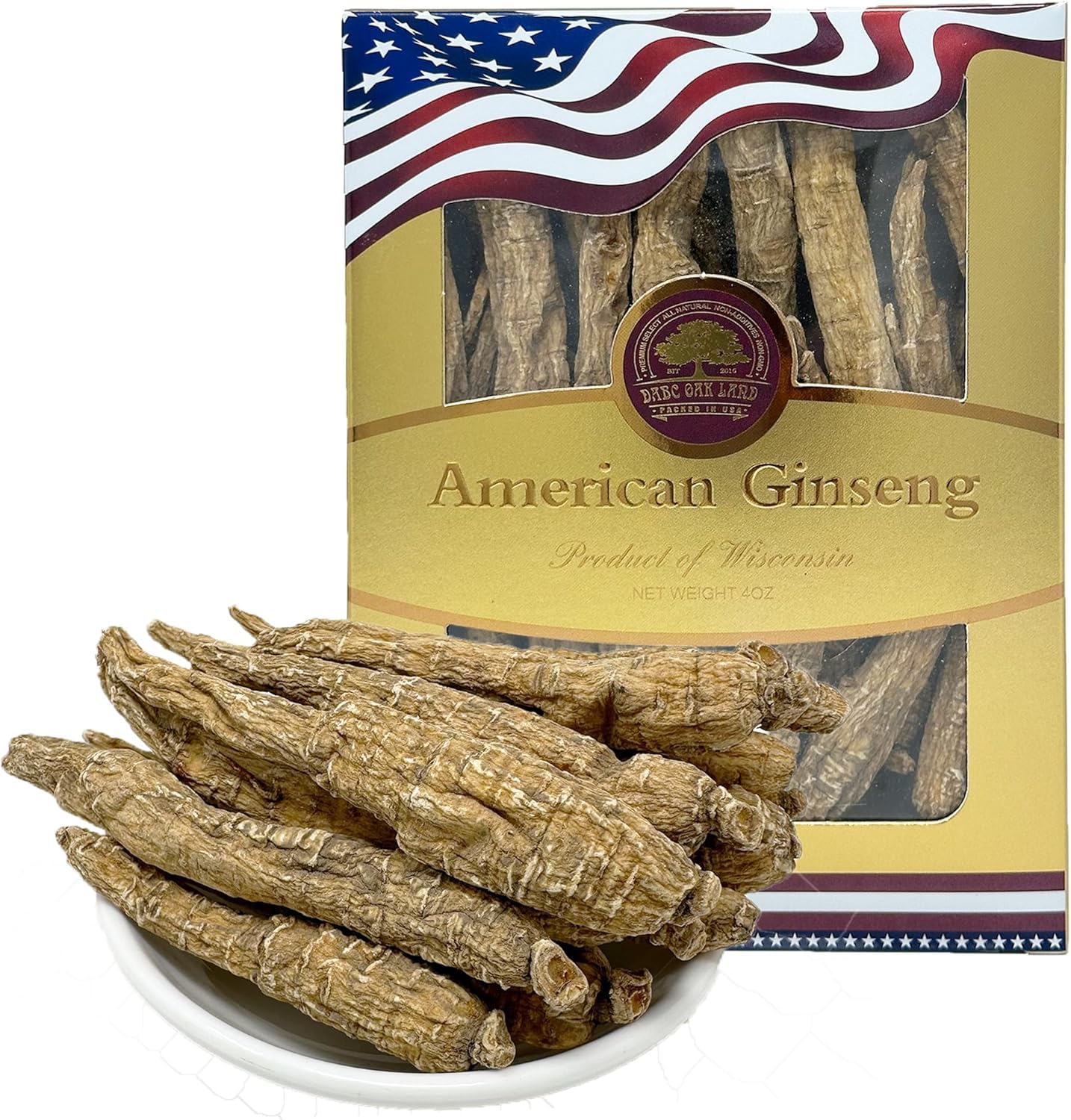 DABC OAK LAND Wisconsin American Ginseng Tablet, 4 Count