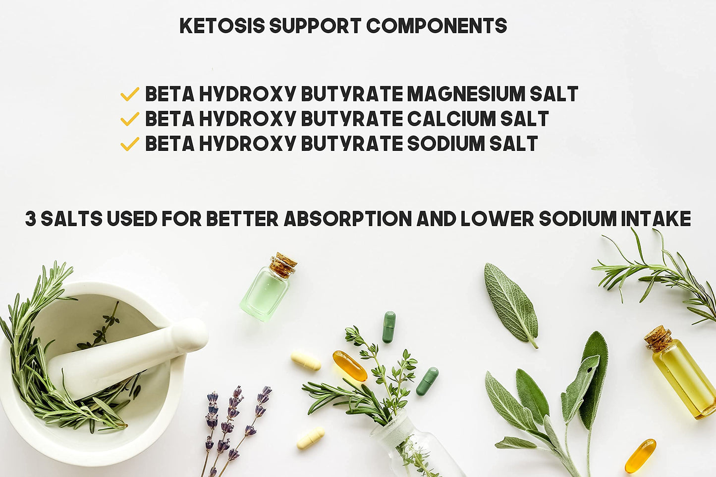 Bulk Buy Ketosis Kickstart Beta-Hydroxybutyrate Salts for Ketogenic Diet Capsule 1000