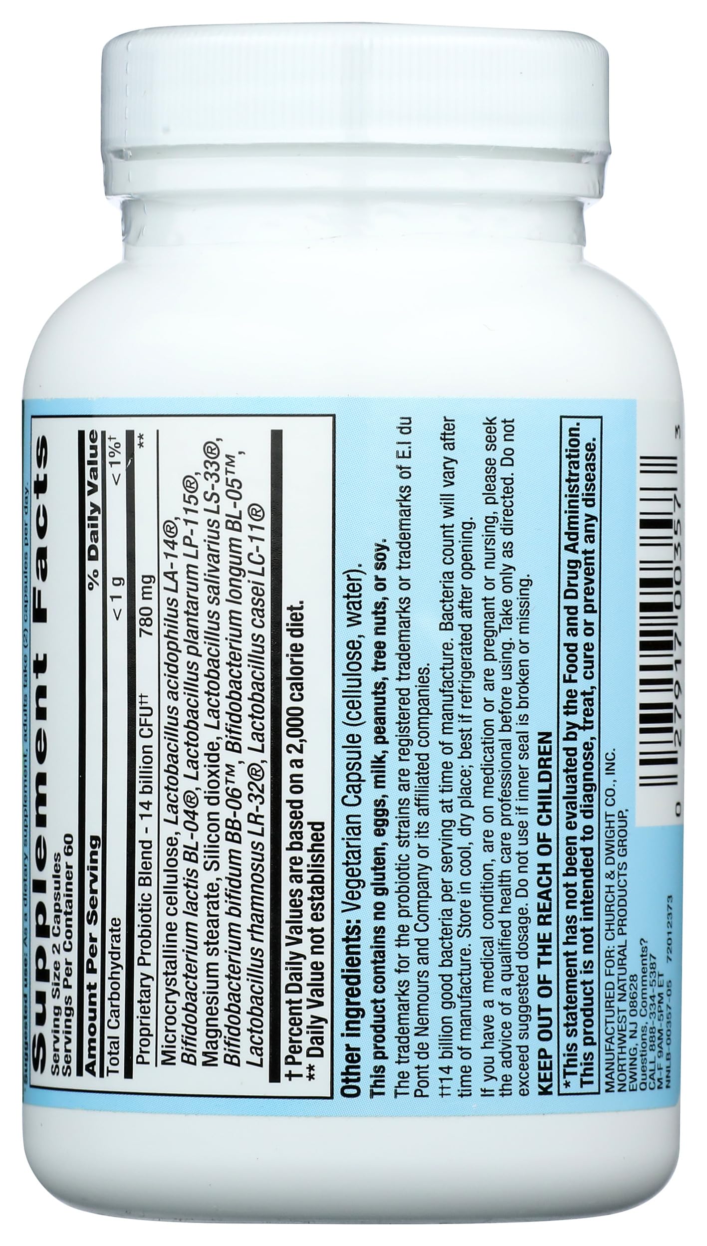 PB8 Probiotic 8 Strains VC Capsule 120 Capsules