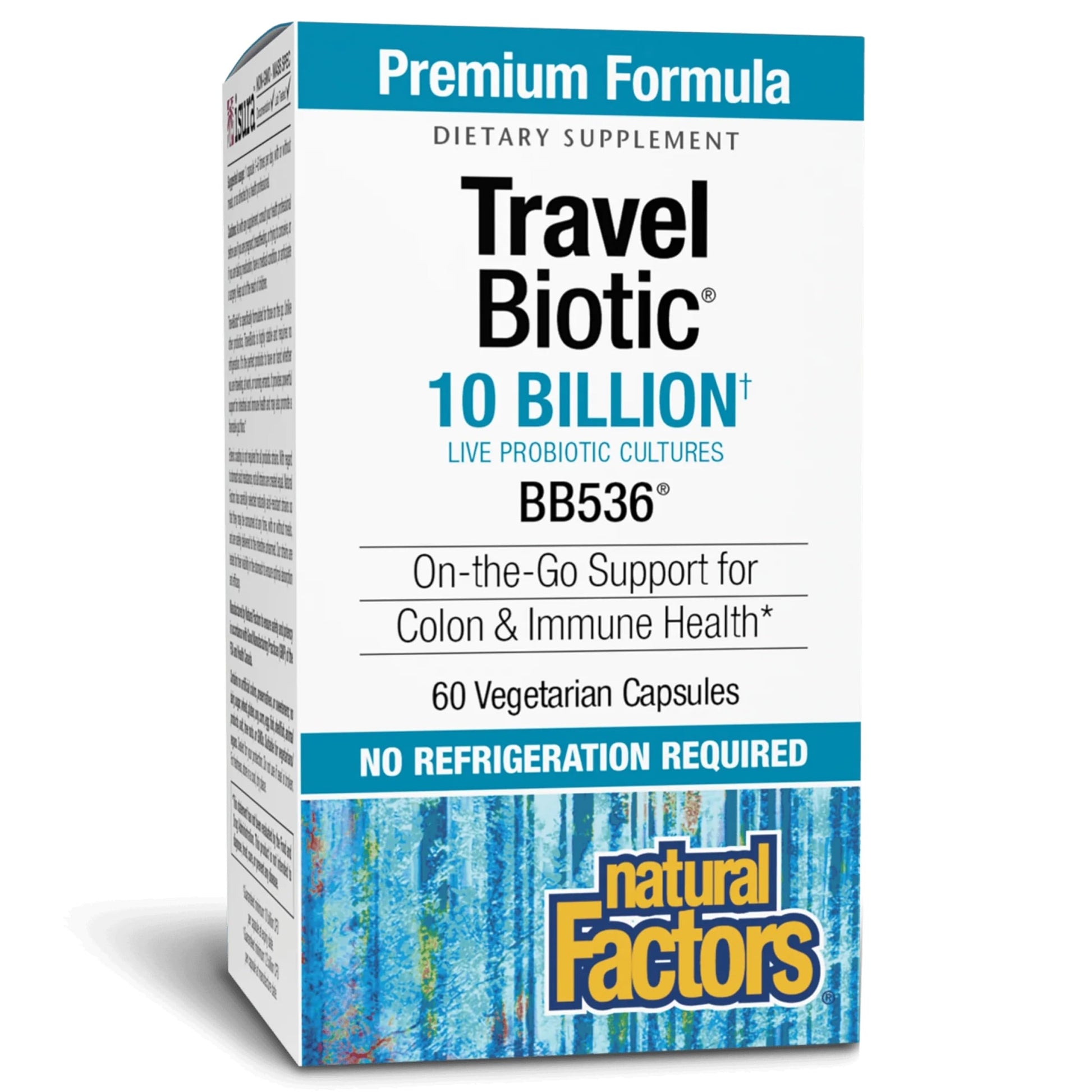 Natural Factors TravelBiotic Capsule 60 Capsules