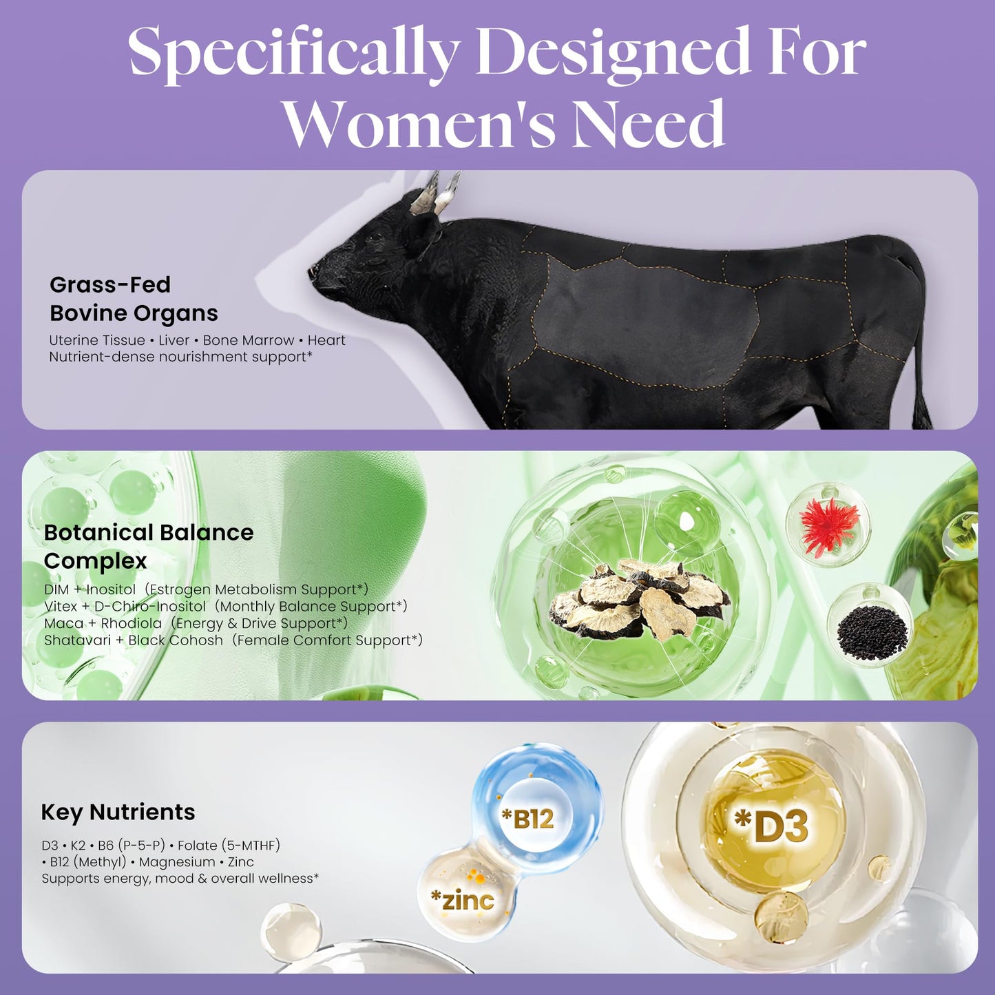 NEUNEST Beef Organ Supplement Capsules 270
