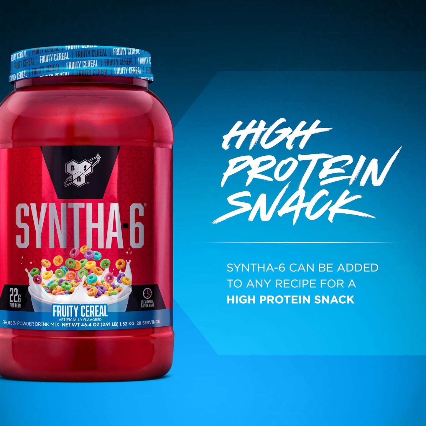 BSN SYNTHA-6 Premium Protein Powder, Fruity Cereal, 28 Servings