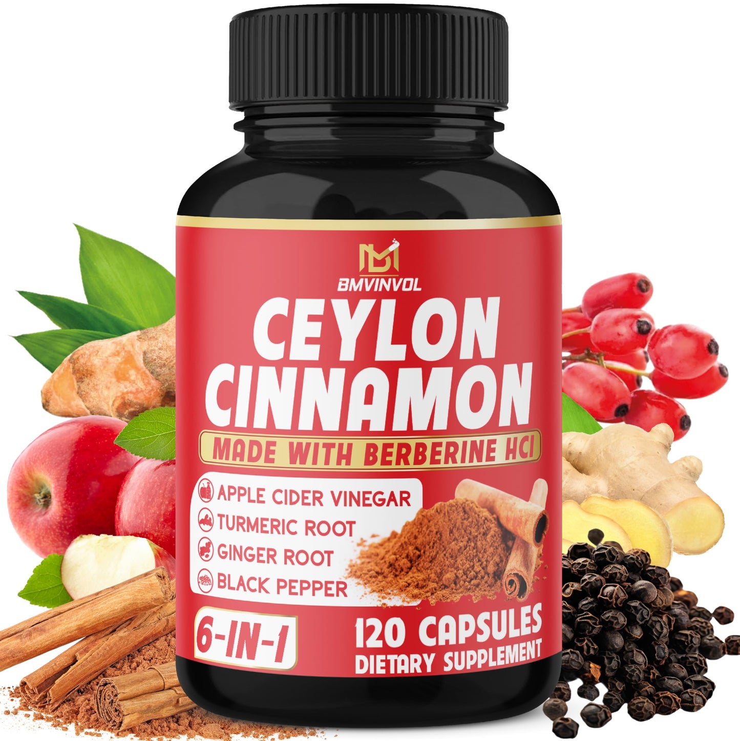BMVINVOL Ceylon Cinnamon Capsules 120