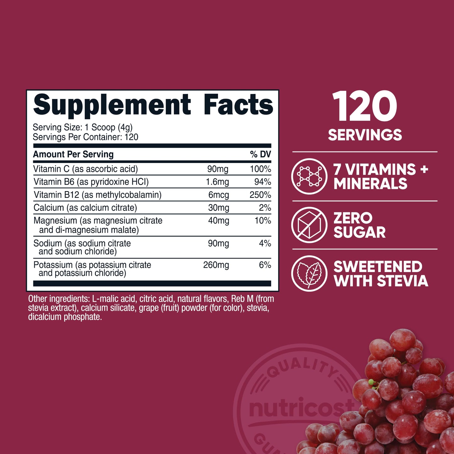 Nutricost Electrolyte Complex Powder 16.7