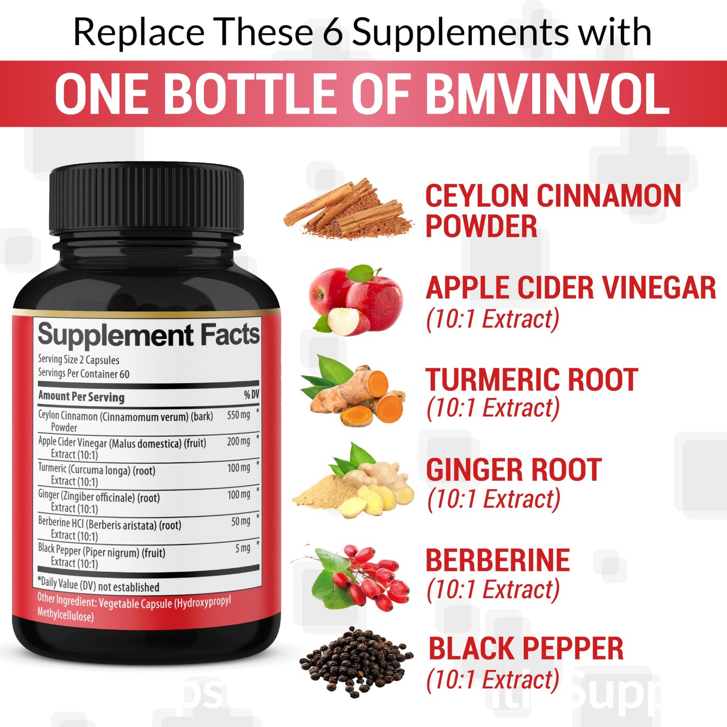 BMVINVOL Ceylon Cinnamon Capsules 120