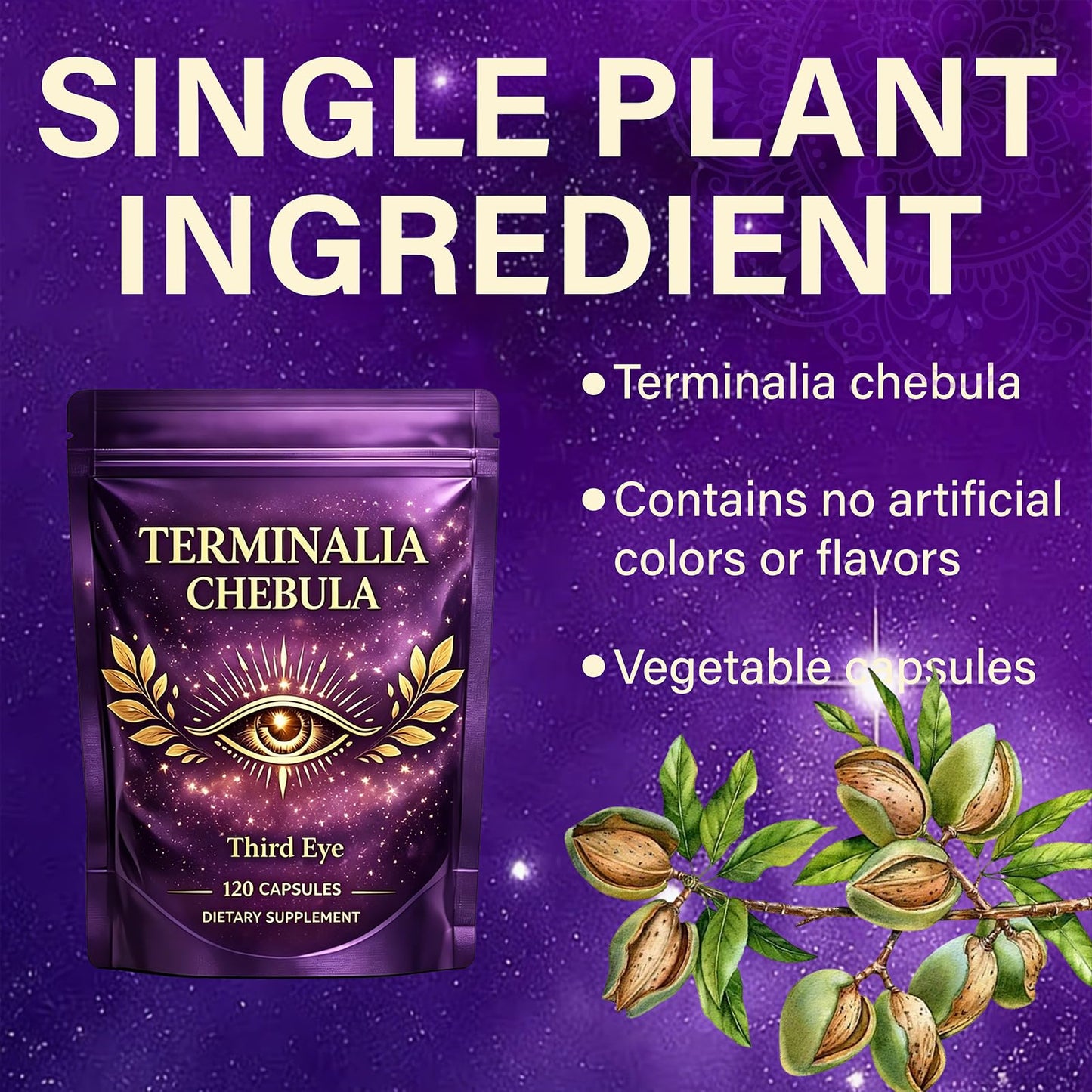 Osdywer Haritaki Third Eye Capsules, 120 Capsules