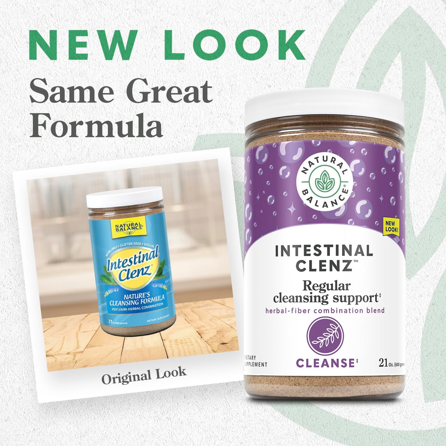 Natural Balance Intestinal Clenz Psyllium Herbal Cleansing Powder 21oz