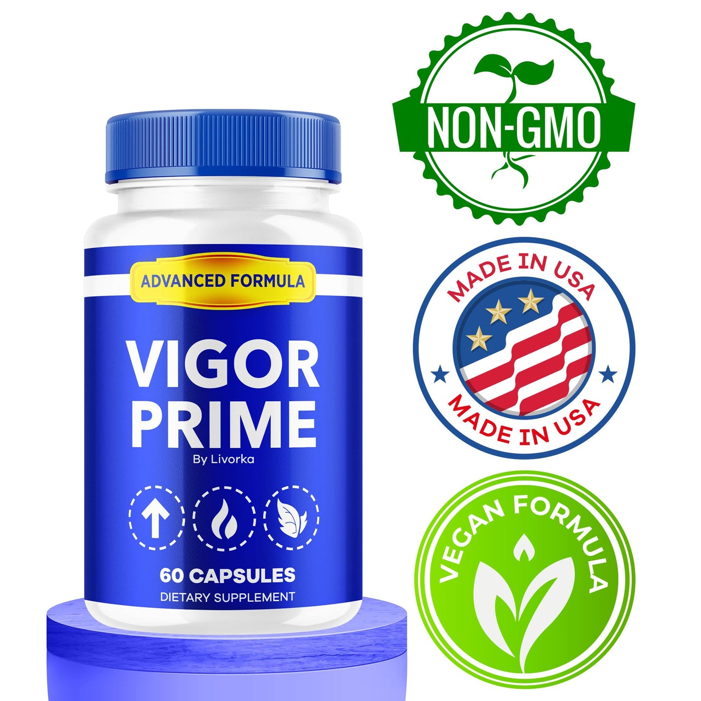 LIVORKA Vigor Prime for Men, 60 Capsules