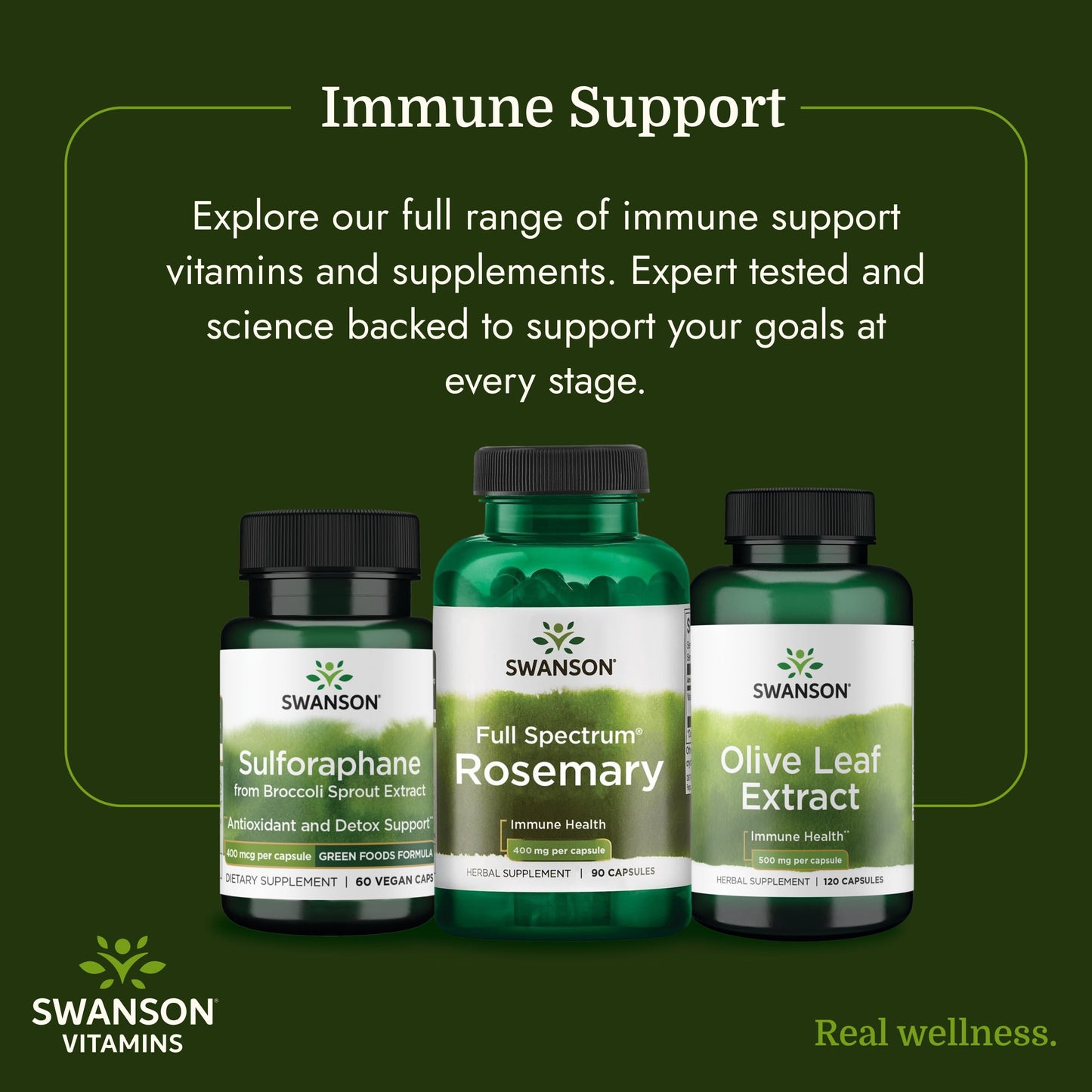 Swanson Full Spectrum Rosemary Capsules 90 Count