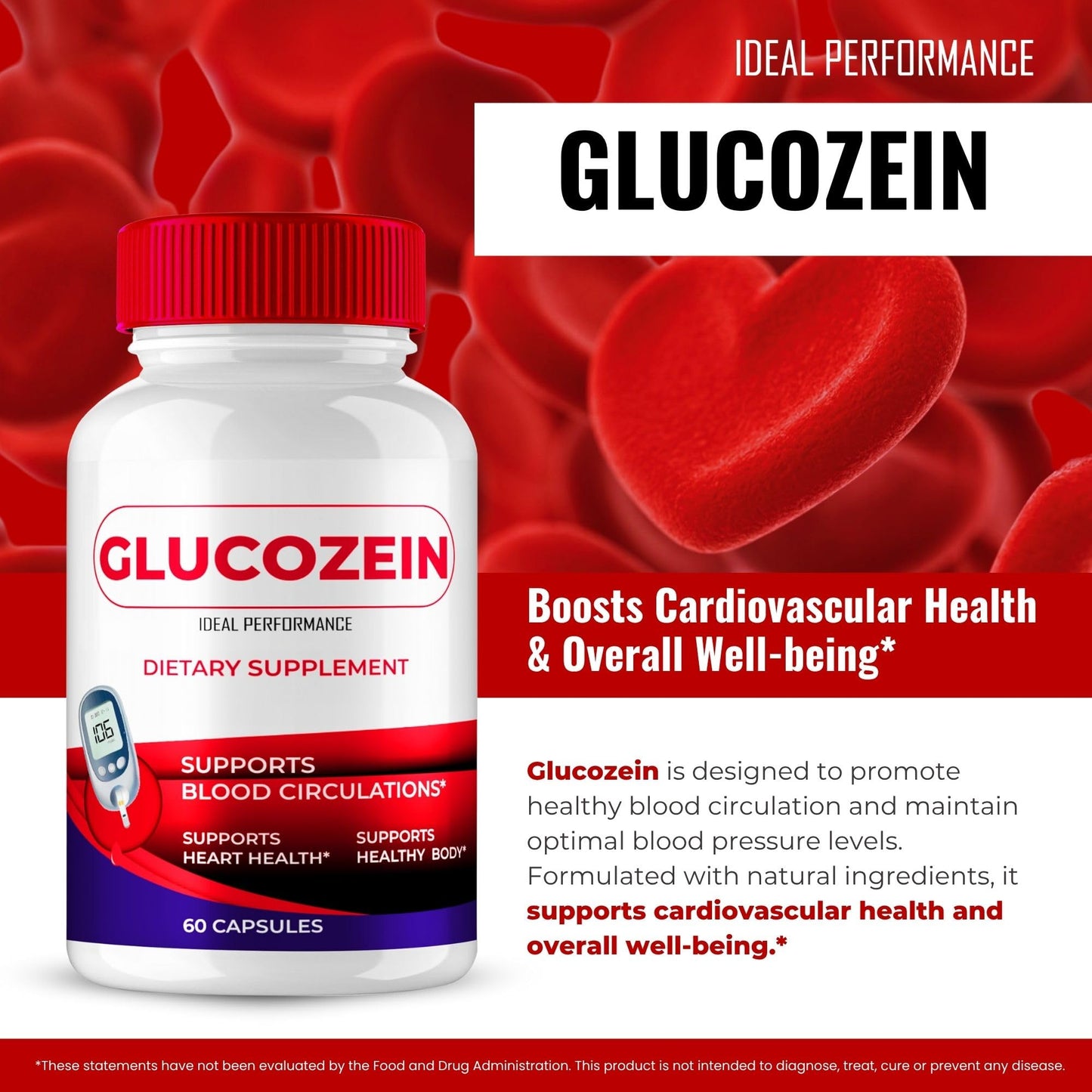 IDEAL PERFORMANCE Glucozein Capsules, 60 Capsules