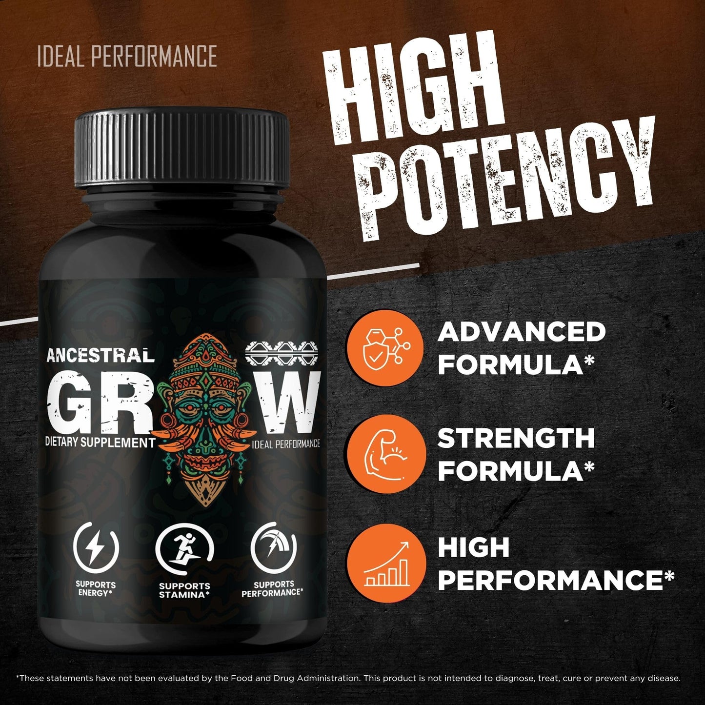 IDEAL PERFORMANCE Ancestral Grow Supplement Capsule, 180 Capsules