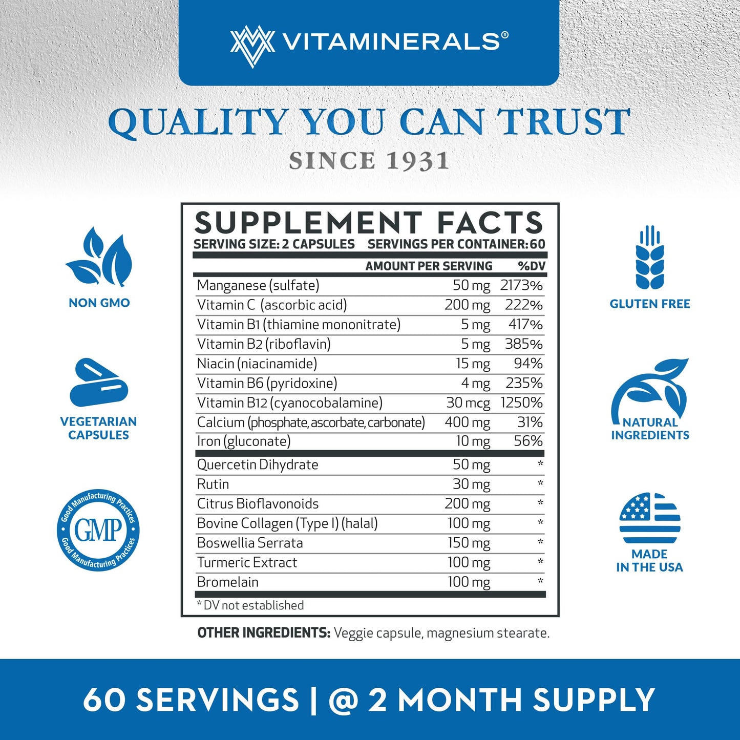 Vitaminerals 18 Ligatex Plus Capsules 120