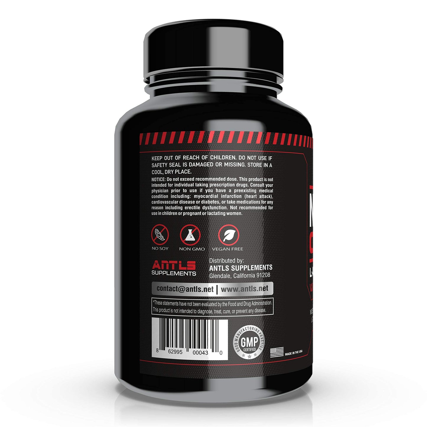 ANTLS Supplements Nitric Oxide Booster Capsule 180 Count