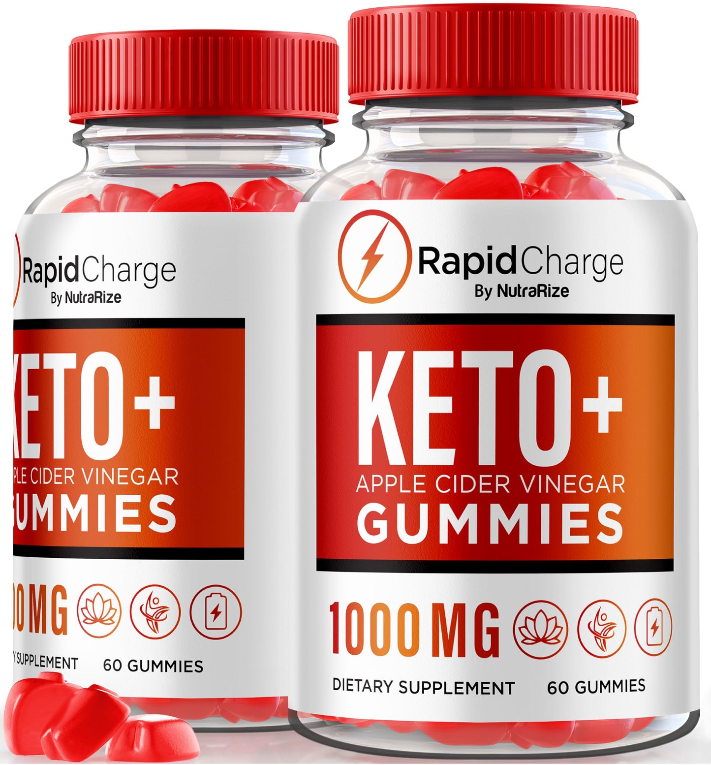 NutraRize Rapid Charge Keto + ACV Gummies, 120 Gummies