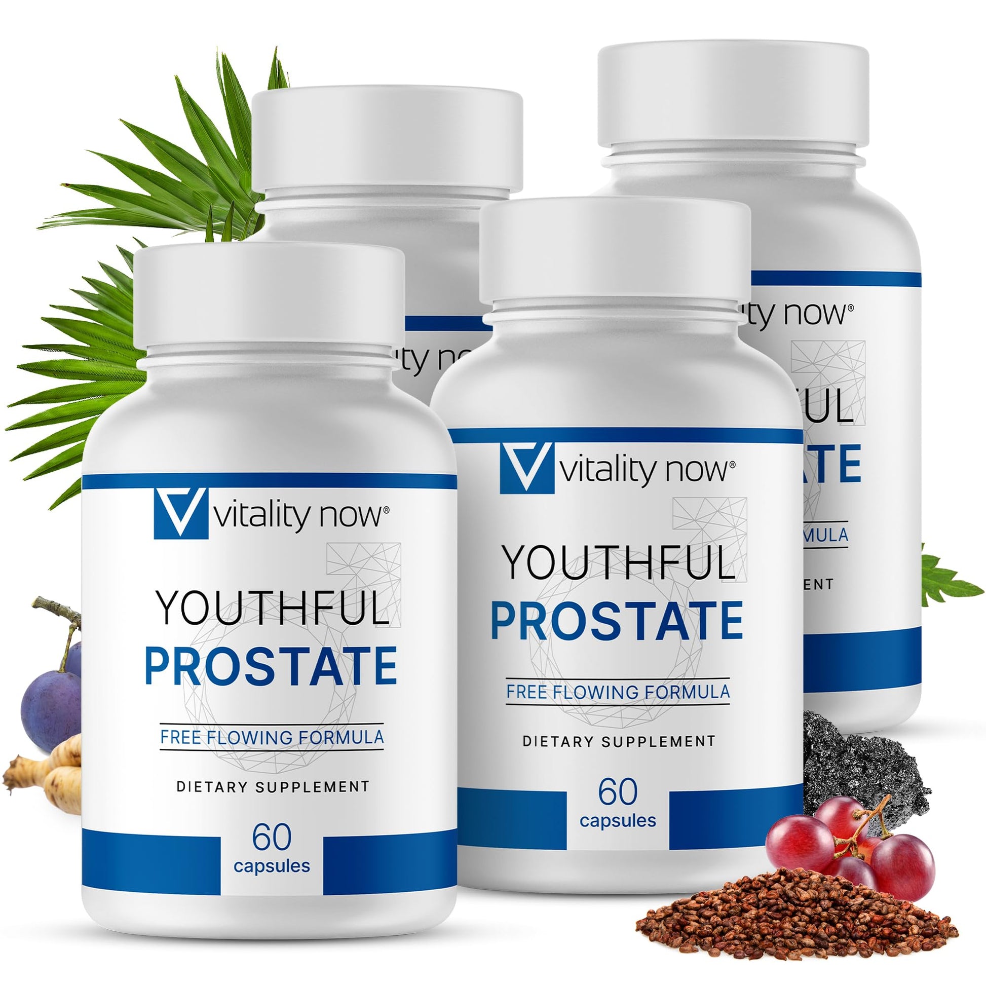 Vitality Now Youthful Prostate Saw Palmetto Capsule 240 Count