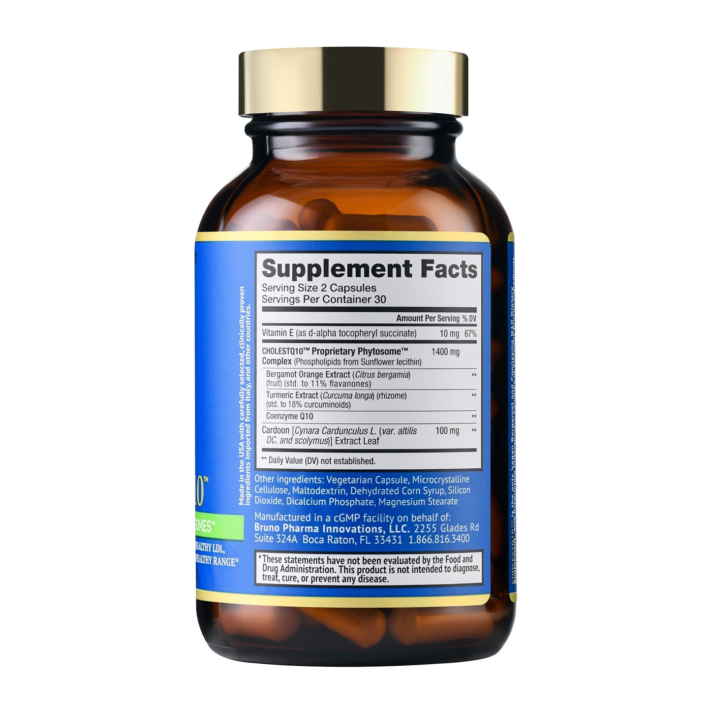 BRUNO MD CholestQ10 Supplement Capsule, 60 Capsules