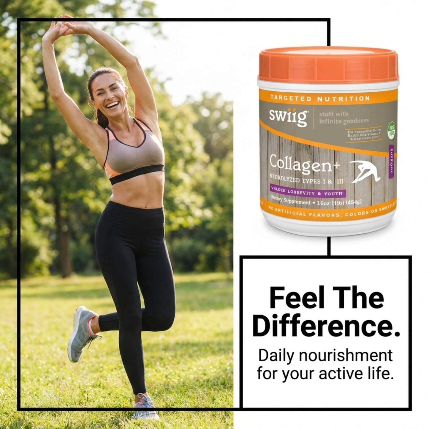 Swiig Collagen+ Protein Powder 16 Servings