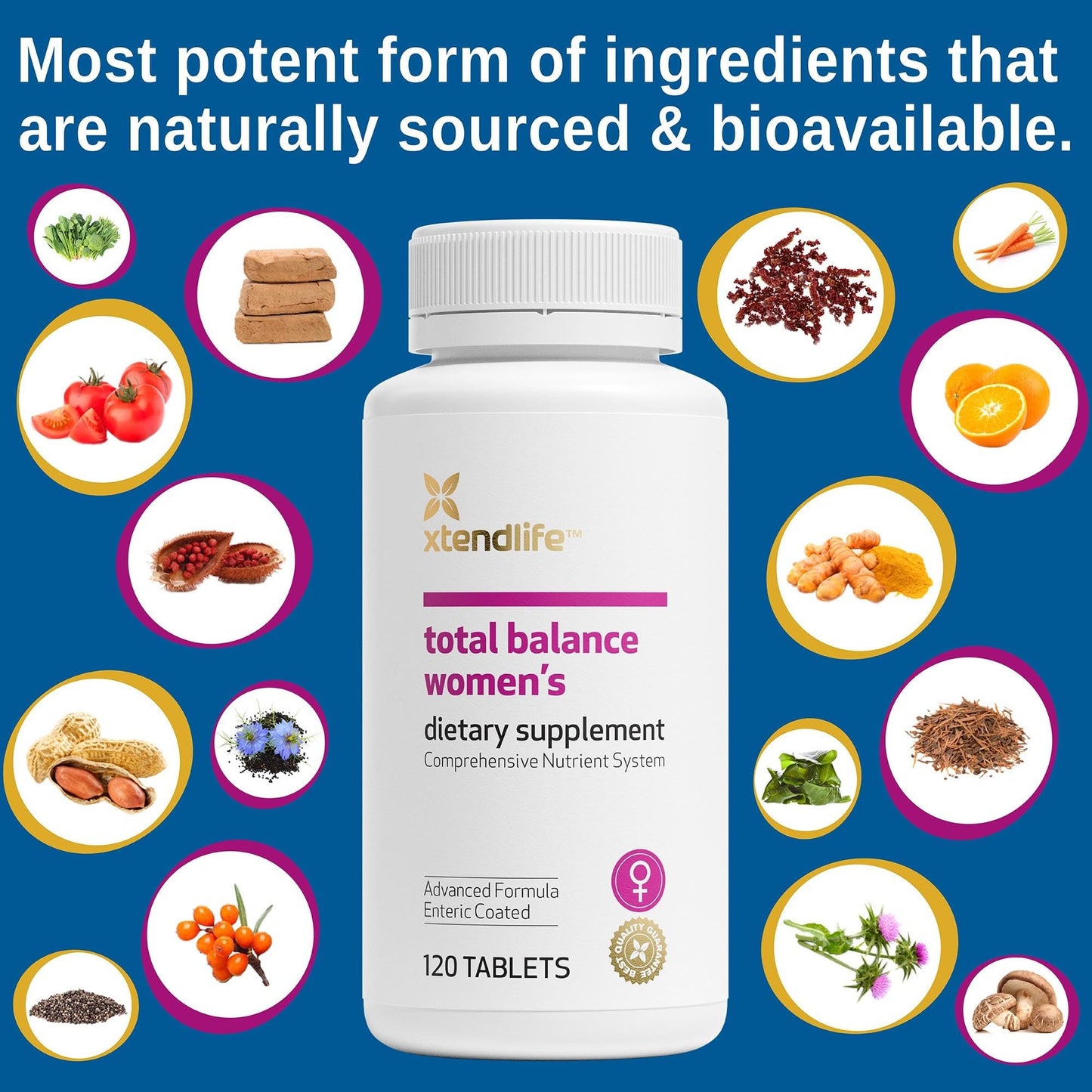 Xtendlife Total Balance Women’s Daily Multivitamin Tablets 120