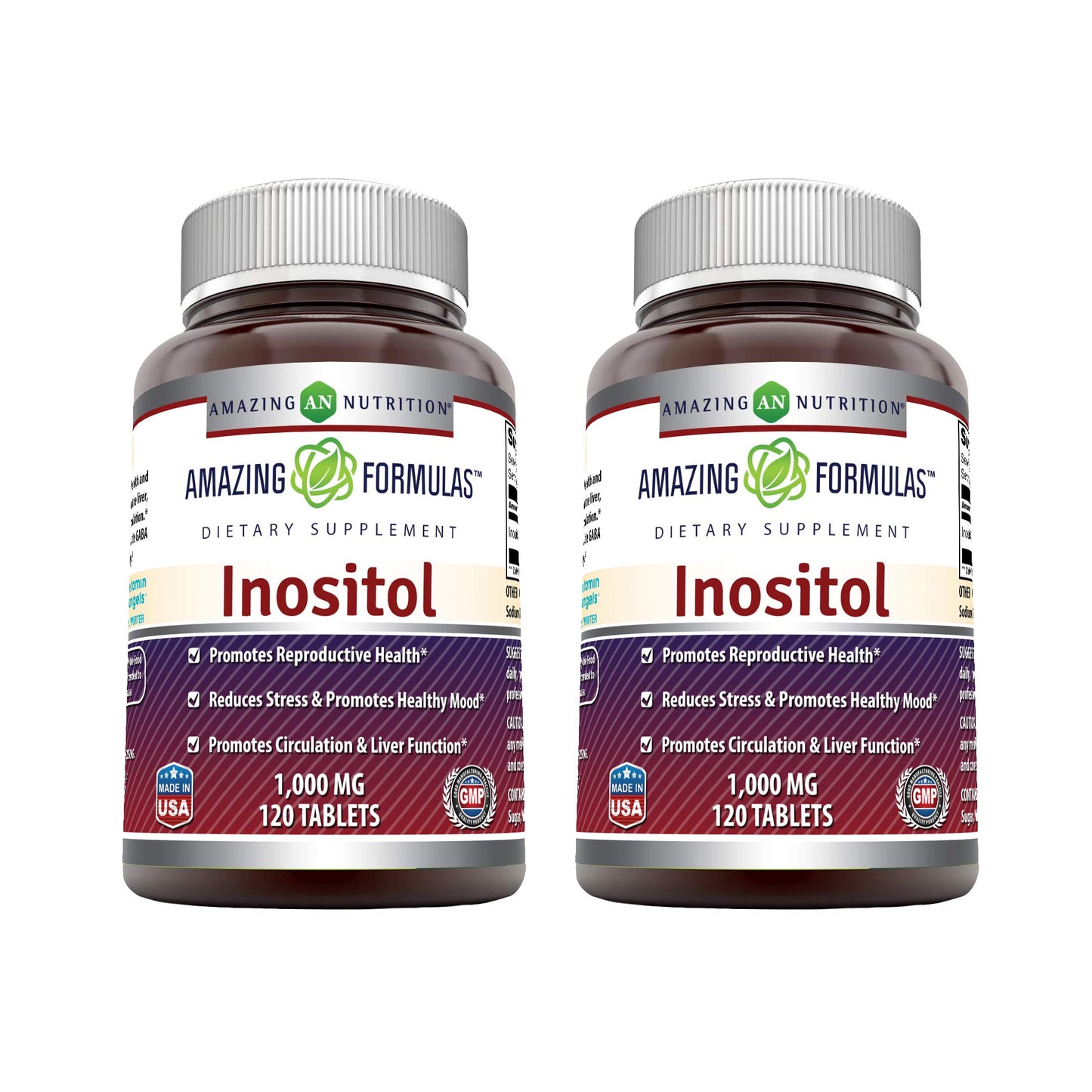 Amazing Nutrition Inositol 1000mg Tablets, 240 Count