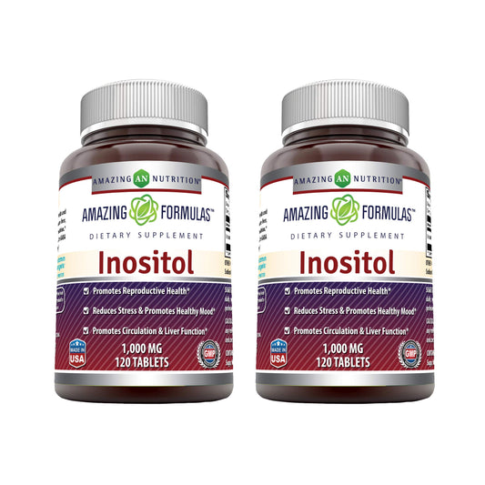 Amazing Nutrition Inositol 1000mg Tablets, 240 Count