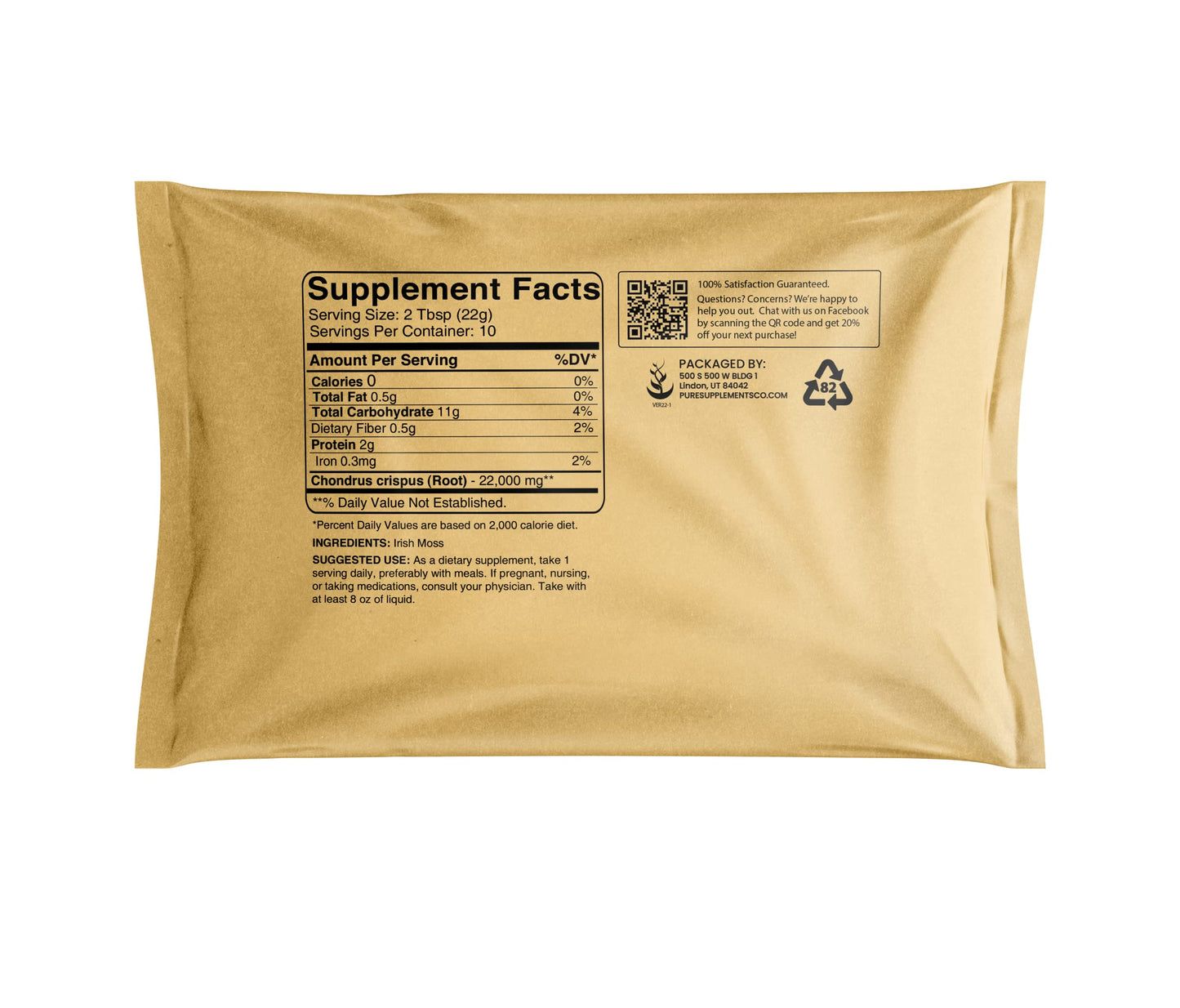 Pure Original Ingredients Irish Moss Powder 8 Ounce