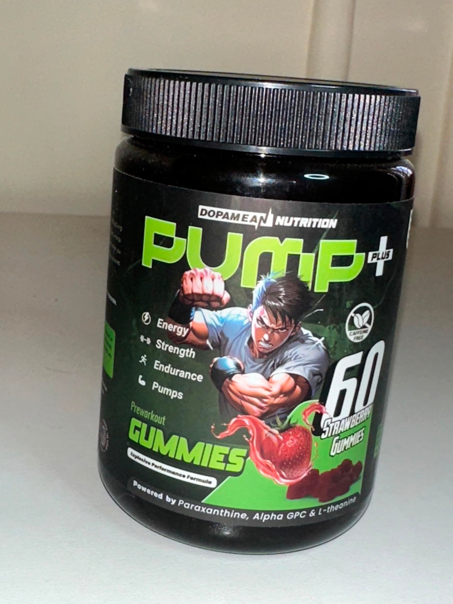 Dopamean Nutrition Pump Pre Workout Gummies 60 Count
