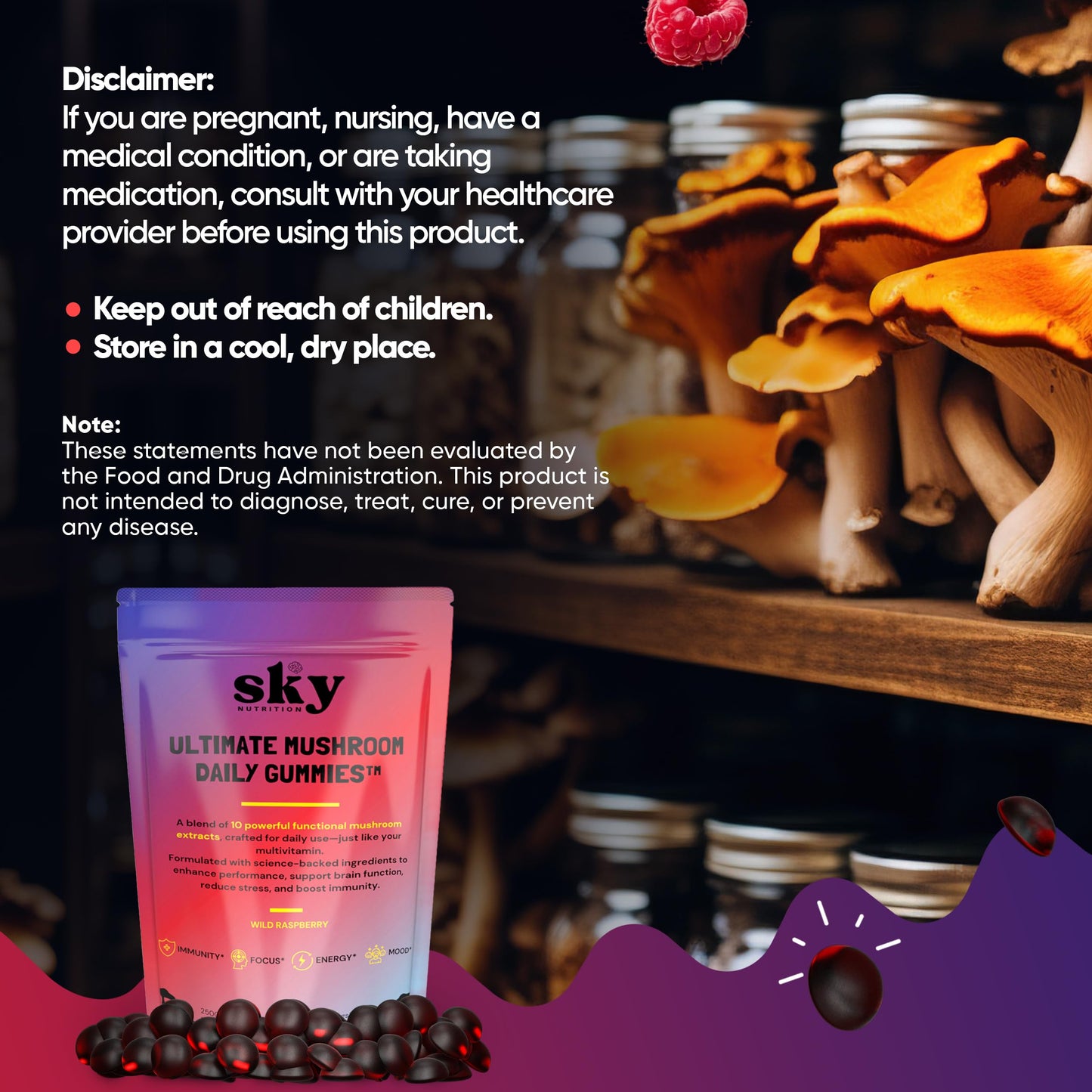 SKY NUTRITION Mushroom Gummies Gummy 1