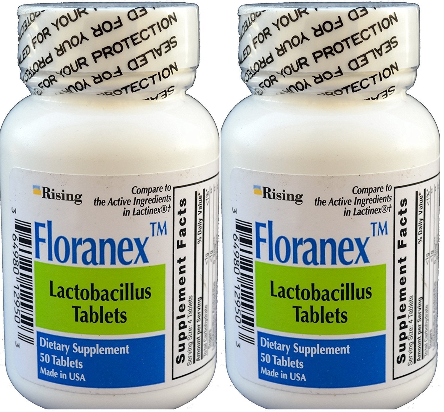 Rising Floranex Probiotic for Colon Health 100 Tablets